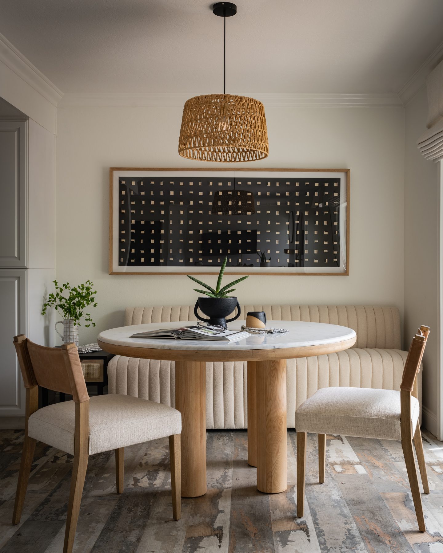 Seal Beach-area dining nook interior detail